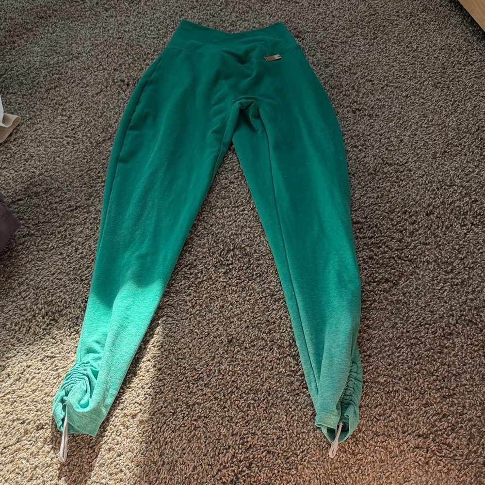 Bombshell Sportswear Teal Drawstring Ankle Leggings